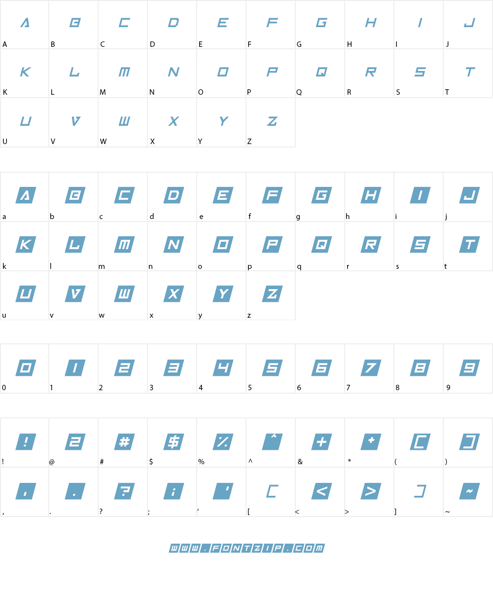 Inversionz Font Character